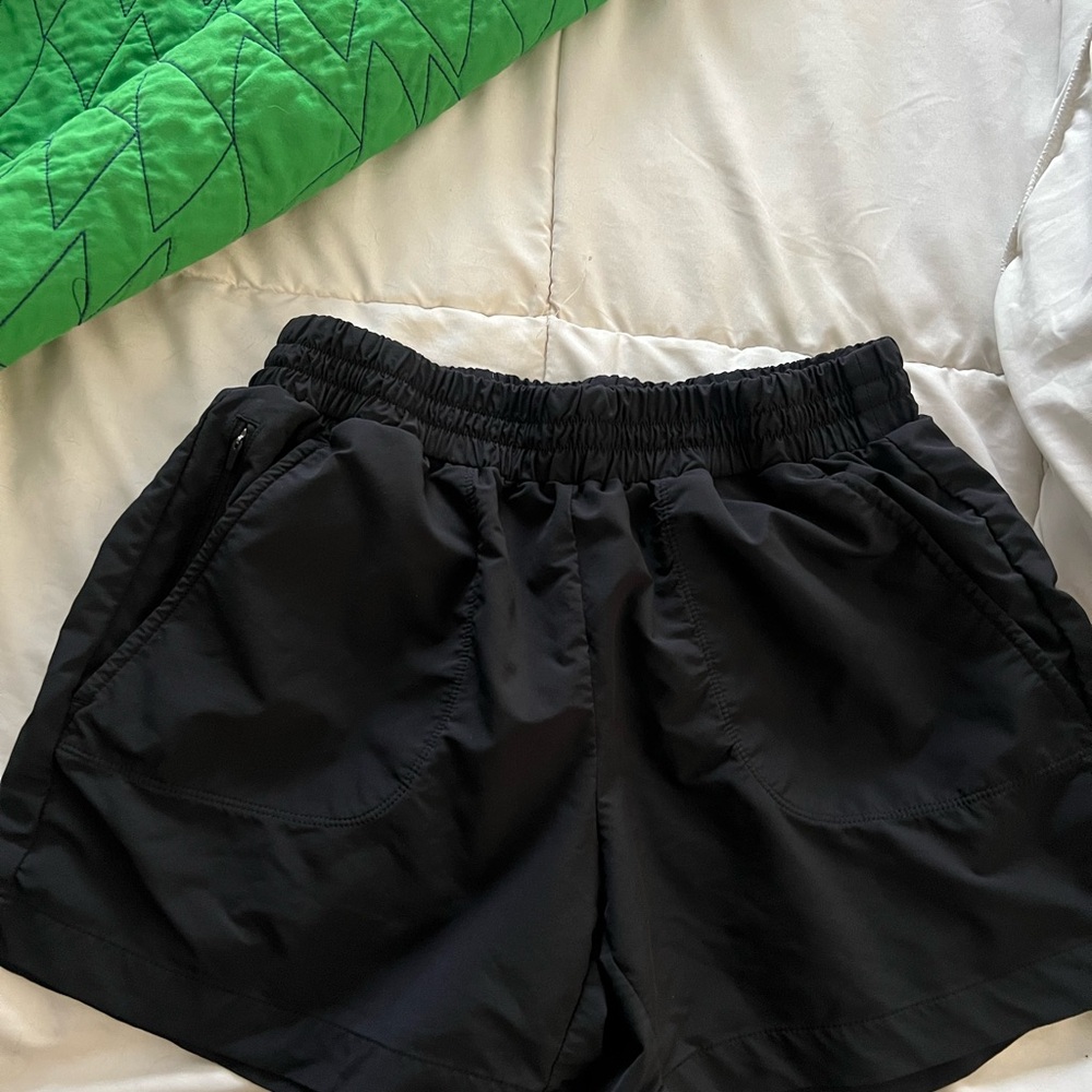 Zella Black Elastic Waist Shorts